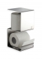 Preview: Toilettenrollenhalter mit Abstellfläche / Ersatzrollenhalter