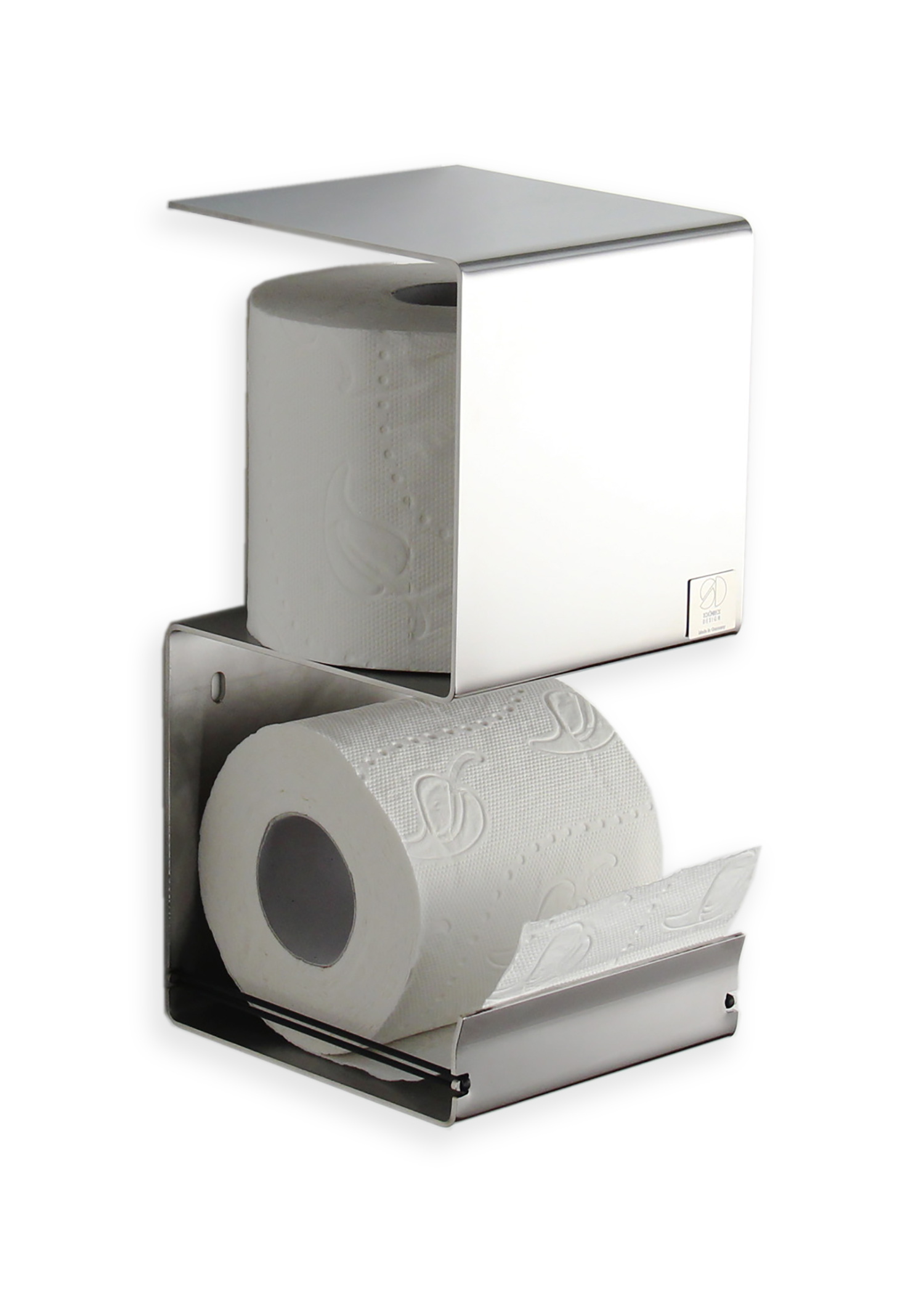 Toilettenrollenhalter mit Abstellfläche und Ersatzrolle - Azizumm-Shop