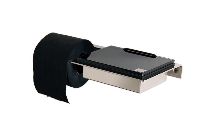 Wet wipe holder and toilet paper holder, stainless steel Azizumm